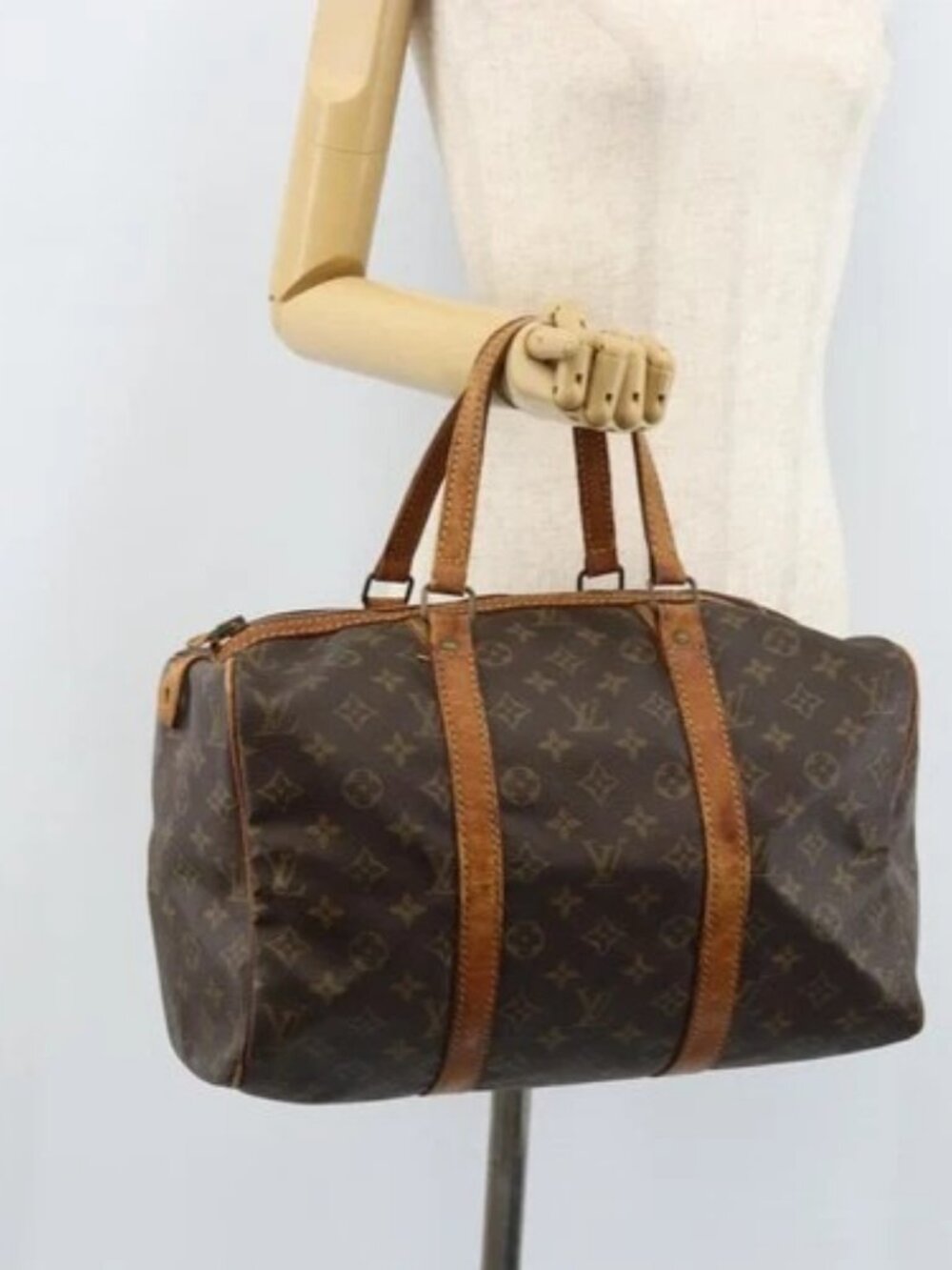 LOUIS VUITTON Monogram Sac Souple 35 Boston Bag M41626 LV Auth 171110 - Picture 14 of 15